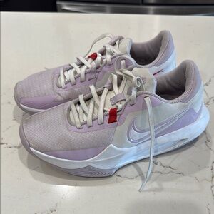 Nike Women’s or Men’s Precision 6 Purple and Cream Volleyball/Basketball Shoes